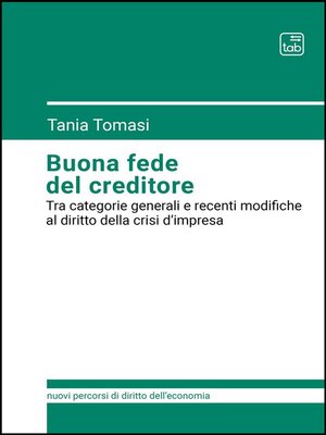cover image of Buona fede del creditore